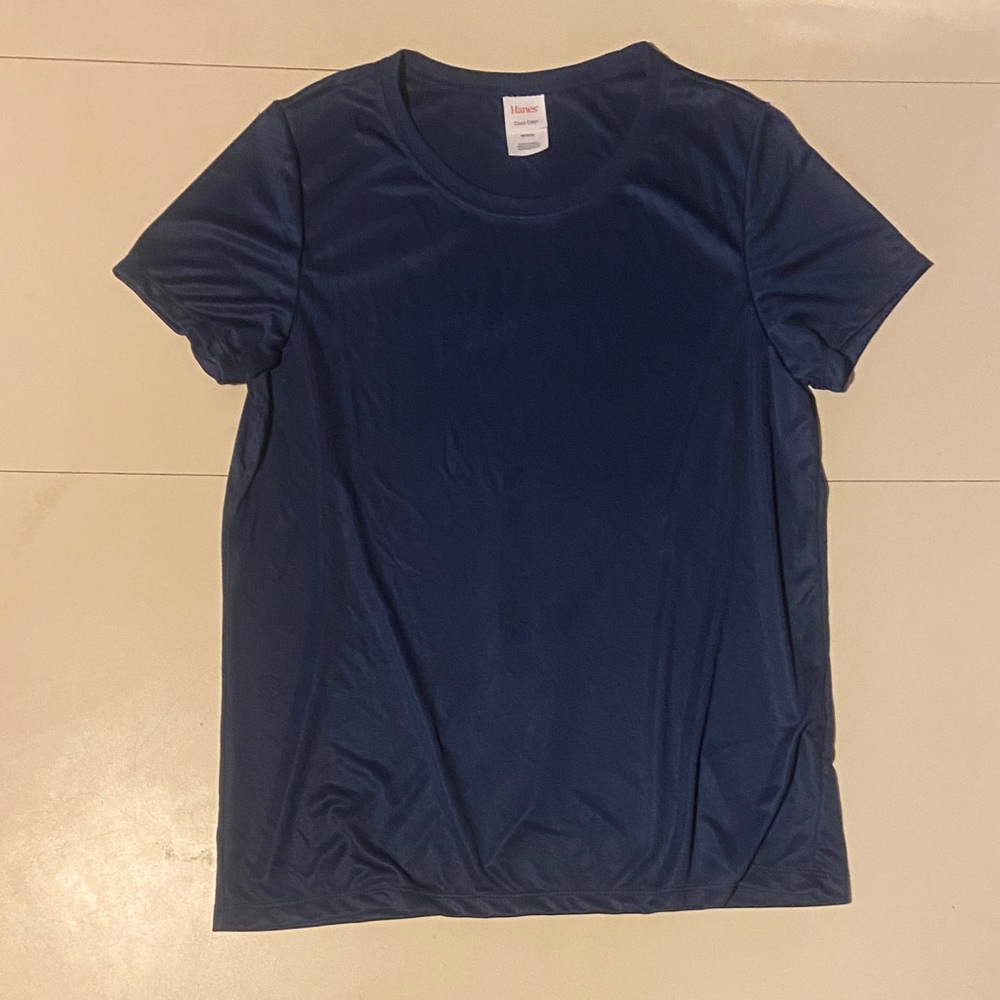 Hanes Deep Blue Short Sleeve Tee